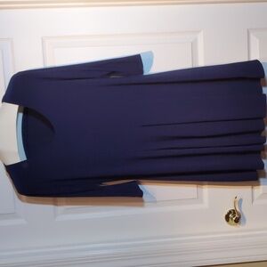 Blue Tiffany and Grey, Fit and Flare Dress, 1X